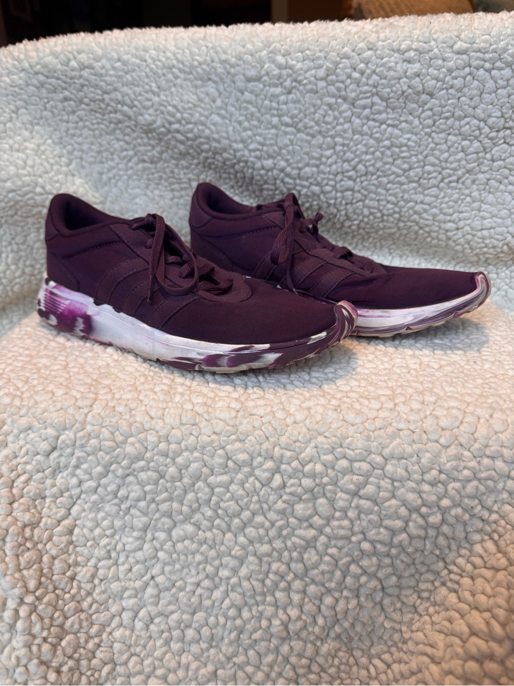 Adidas Dark Purple Women's Athletic Sneakers